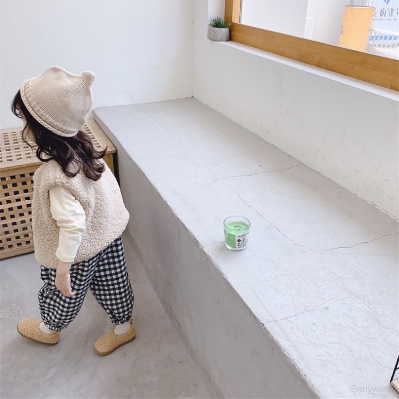 Áo Ghi Lê Lông Cừu Dày Màu Trơn Giữ Ấm Dành Cho Bé Trai Và Bé Gái