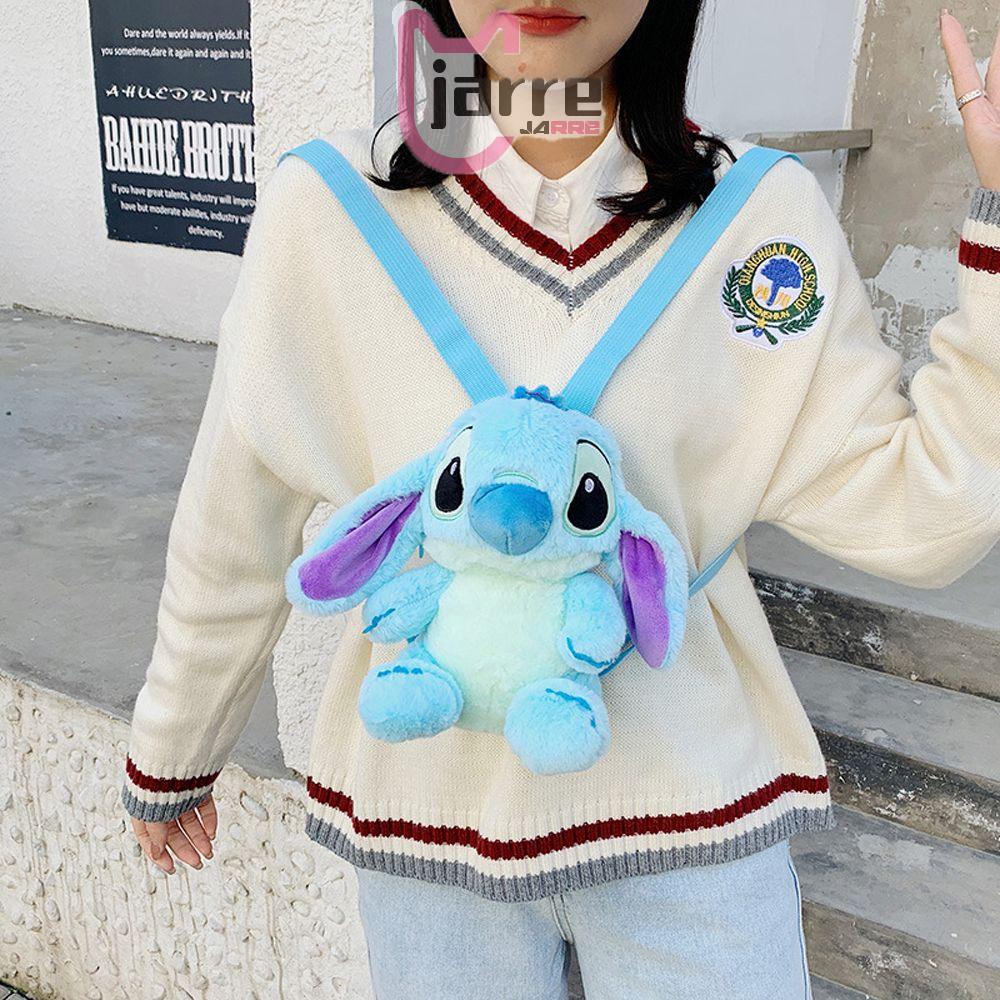 Ba Lô Nhồi Bông Hình Stitch Dễ Thương Sức Chứa Lớn