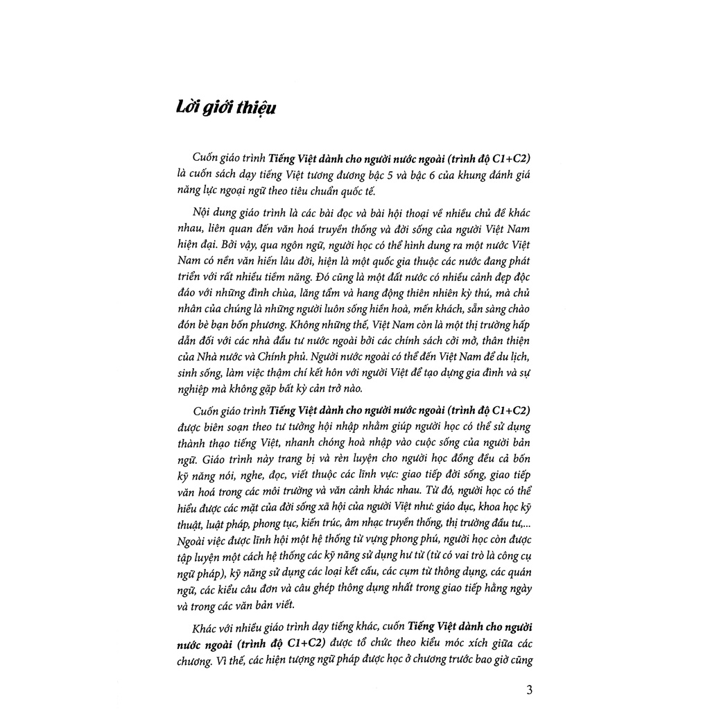 Sách Tiếng Việt Dành Cho Người Nước Ngoài - Trình Độ C1+C2