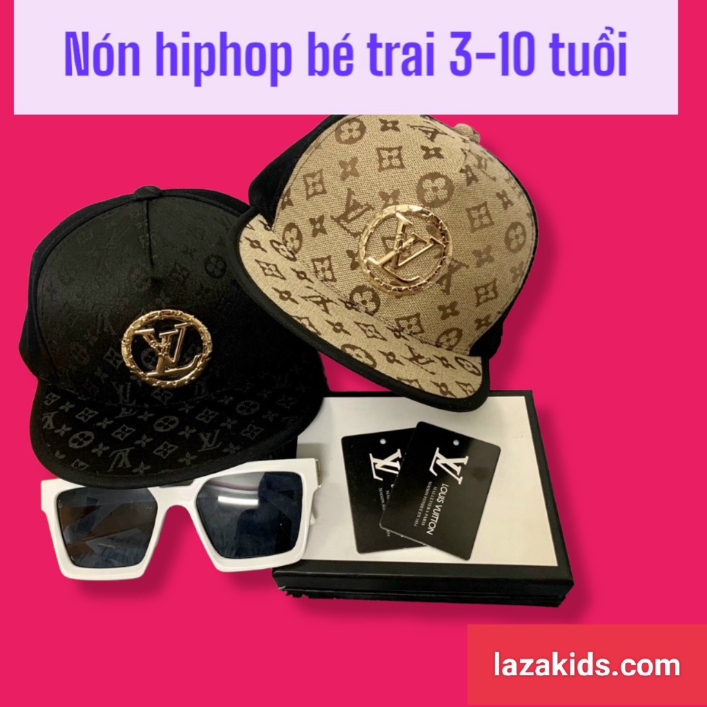 Mũ bé trai 3 tuổi-10 tuổi HIPHOP phong cách Hàn Quốc cho bé đi học đi chơi lễ tết LAZAKIDS