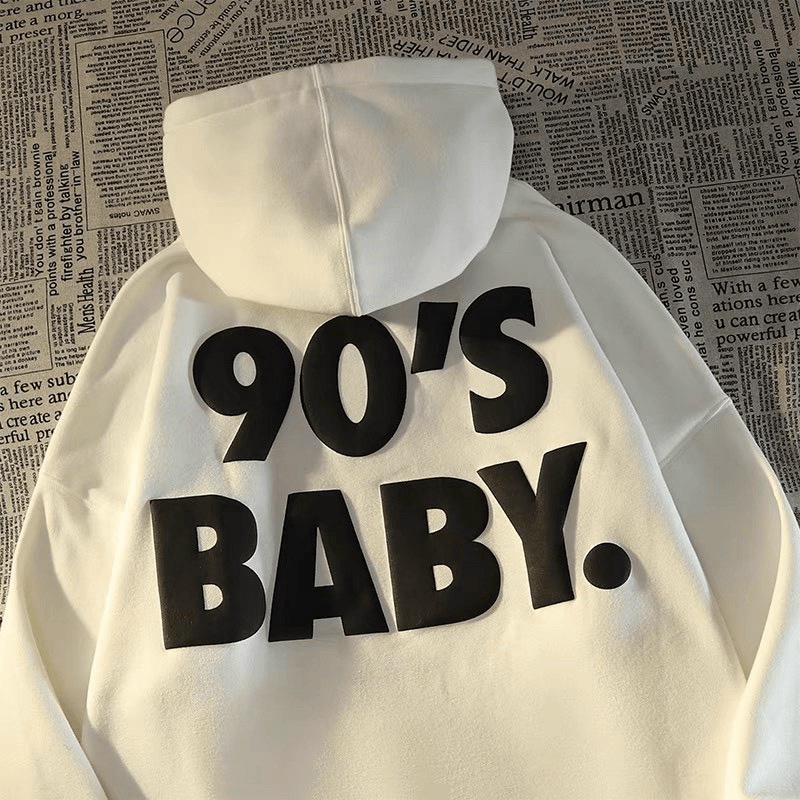 Áo Hoodies Nữ 90 Baby Vải Nỉ Pe Dày Mịn Nón 2 Lớp Form Rộng Măc Đẹp NEW UNISEX