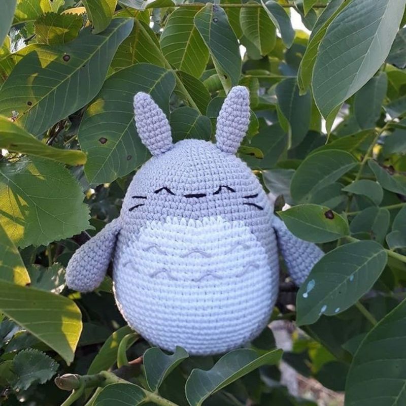 Búp bê nhồi bông Totoro hanmade bằng len dùng để trang trí bàn học, bàn làm việc, làm quà tặng #totoro #nhoibong #hoalen