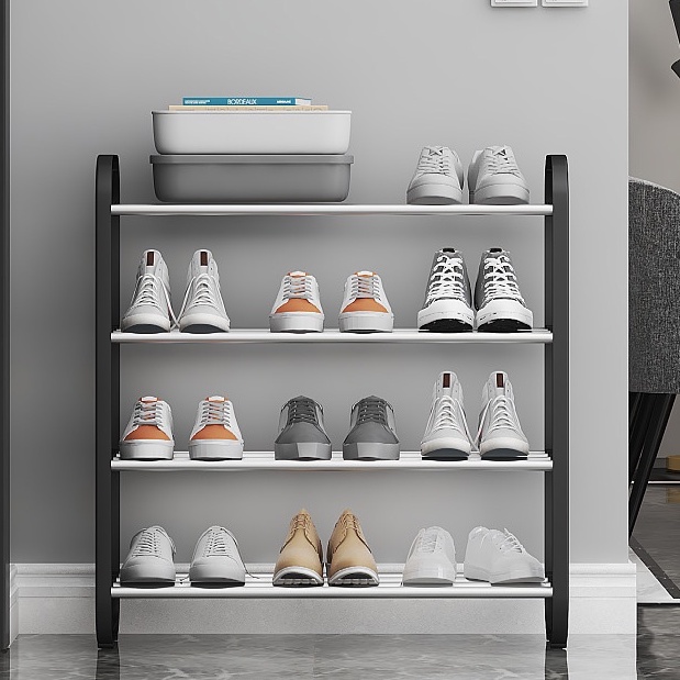 Nafenai Kệ để giày dép nhiều tầng cỡ nhỏ chống bụi đơn giản cho nhà ở/ ký túc xá