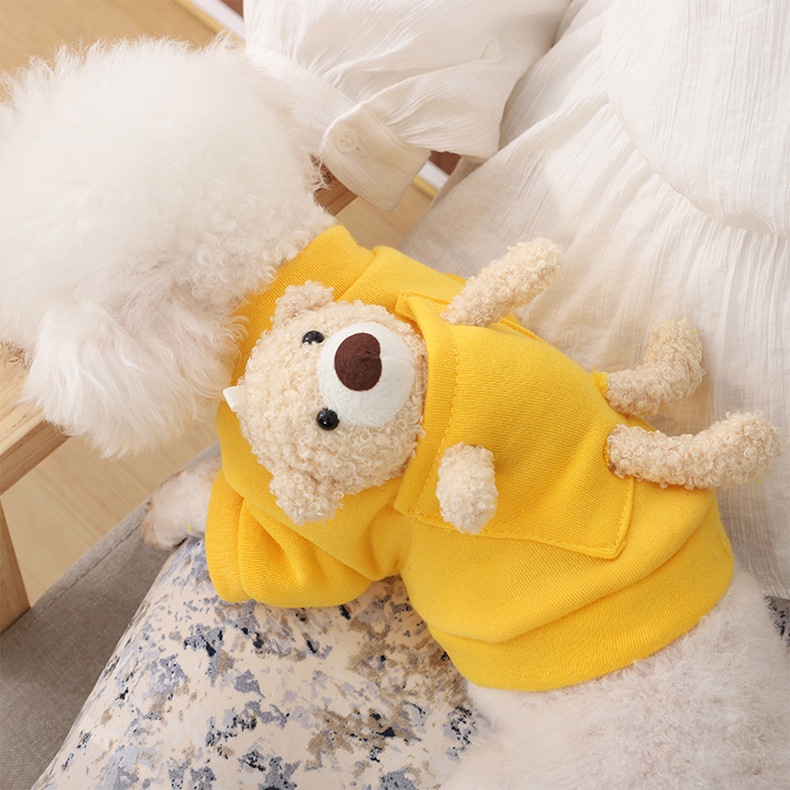 Áo Nỉ In Hình Gấu Teddy Dễ Thương Cho Thú Cưng