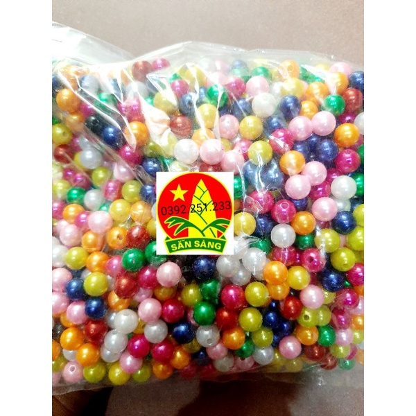 100g Hạt trai xâu vòng các màu 1cm loại đẹp