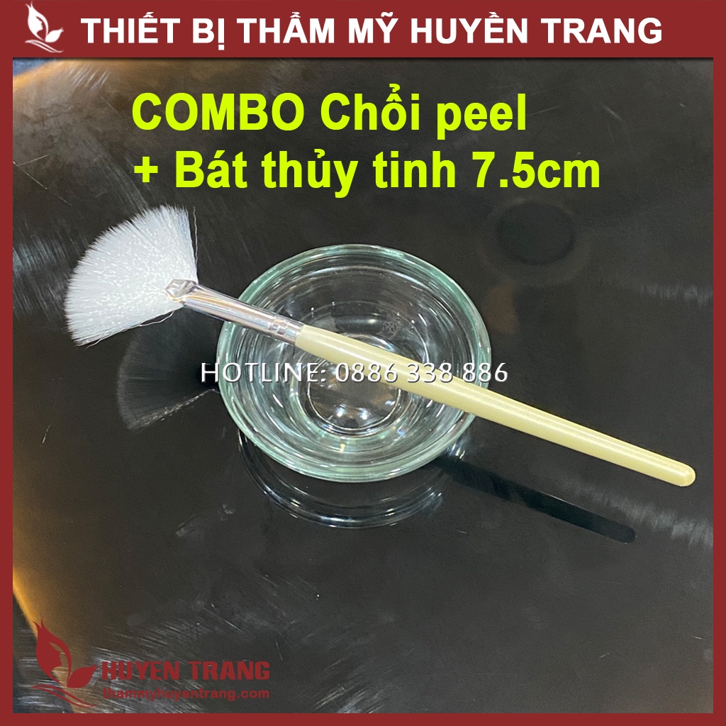 Chổi Peel Da, Cọ Peel Hình Cánh Quạt, Cán Dài, Phong Cách Hàn Quốc NANOCEE