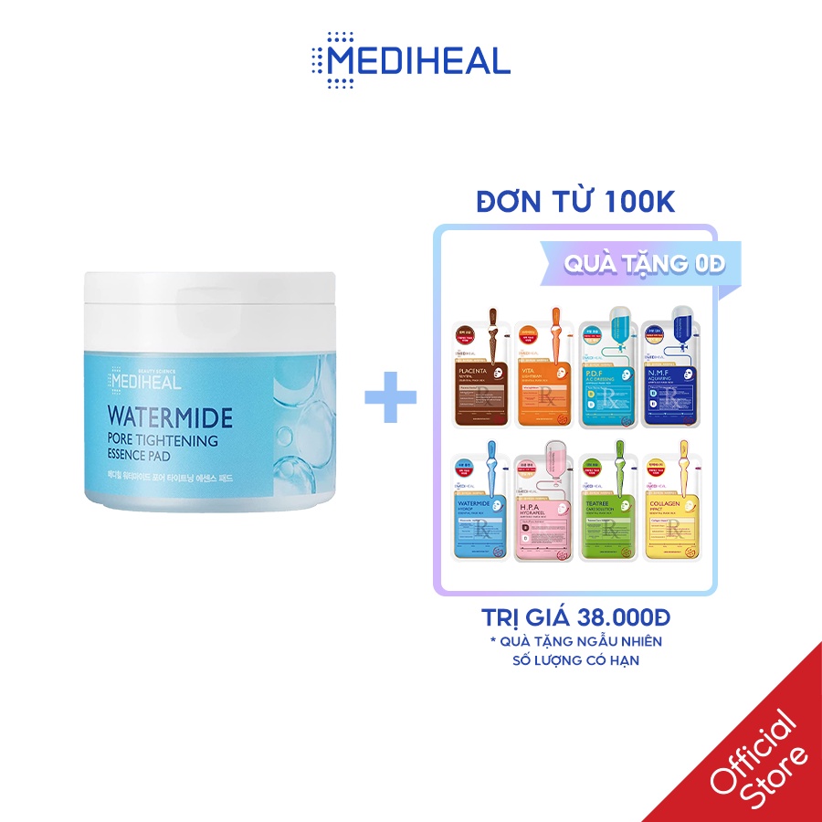 skincare - Nước hoa, mỹ phẩm: Hộp miếng đắp dưỡng ẩm và se khít lỗ chân lông Mediheal Water Sg-11134201-22110-wap3lmxllqjv10