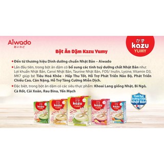 Bột ăn dặm Kazu các vị 200g hộp giấy date mới