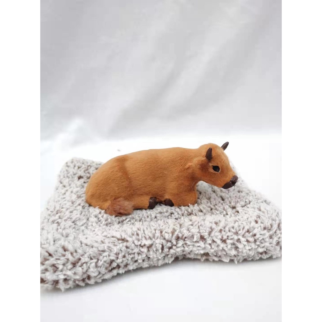 Mô hình chú mèo nằm ngủ nhồi bông xinh xắn