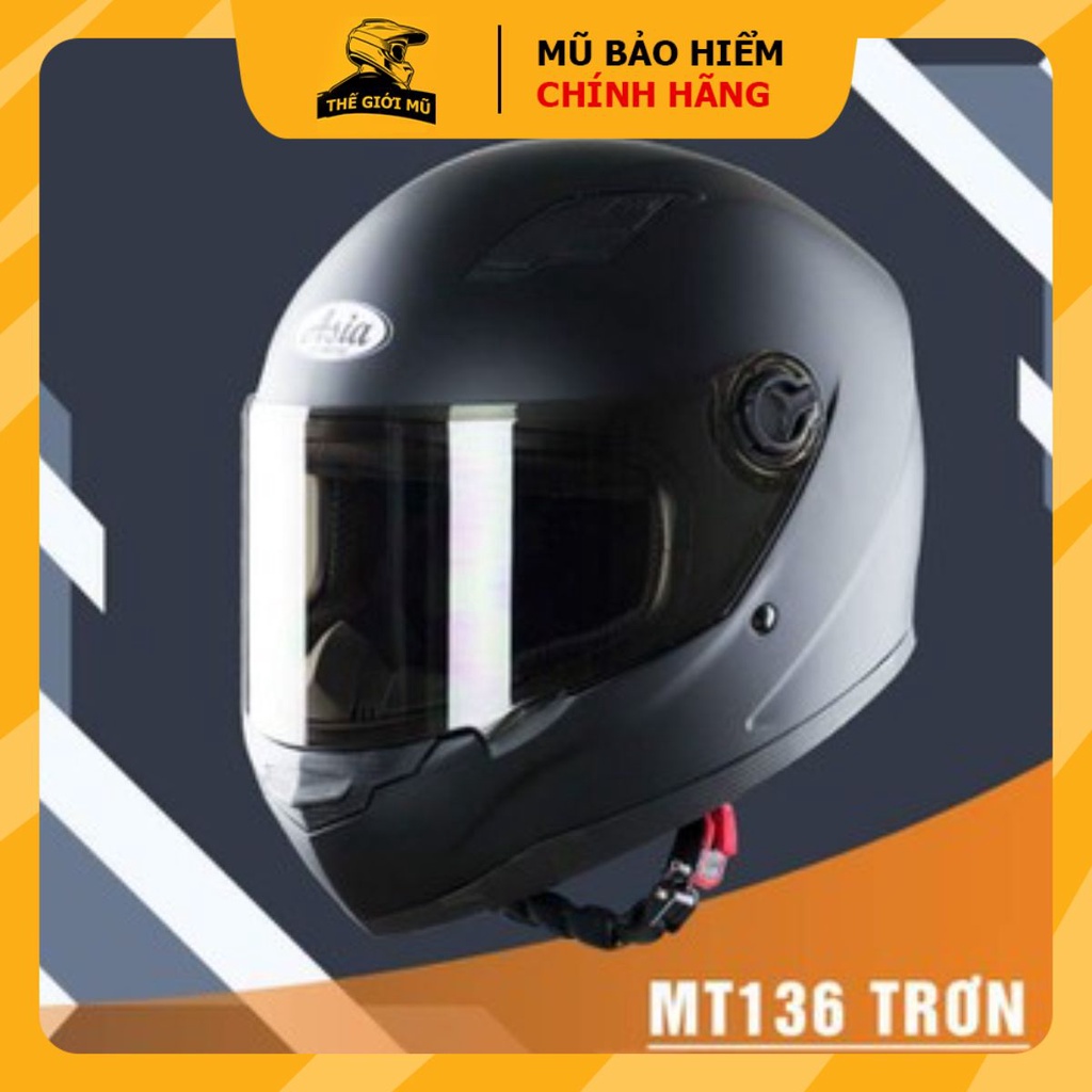Mũ bảo hiểm Fullface Asia 136 - Form mũ gọn - bảo hành 12 tháng