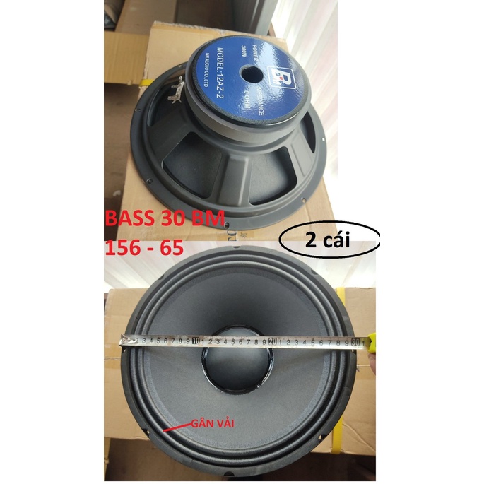 Củ Loa Bass 30 BMB Khung Sắt, Coil 65, Gân Vải - Giá 2 Chiếc - Củ Loa 3 Tấc - Loa Bát 30