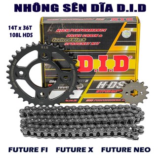 Nhông sên dĩa Honda Future FI, Future Neo, Future X – Sên đen 10ly HDN nhập khẩu Thái Lan