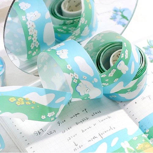 Idako idako  băng keo washi sức sống lớp sao băng vẽ tay sticker anime động vật dễ thương hôm nay nhẹ nhàng dễ thương DT108