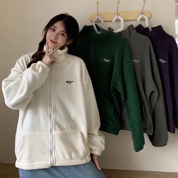 SUXI Áo Khoác Cardigan Dài Tay Phong Cách Hàn Quốc Đơn Giản Cho Nữ