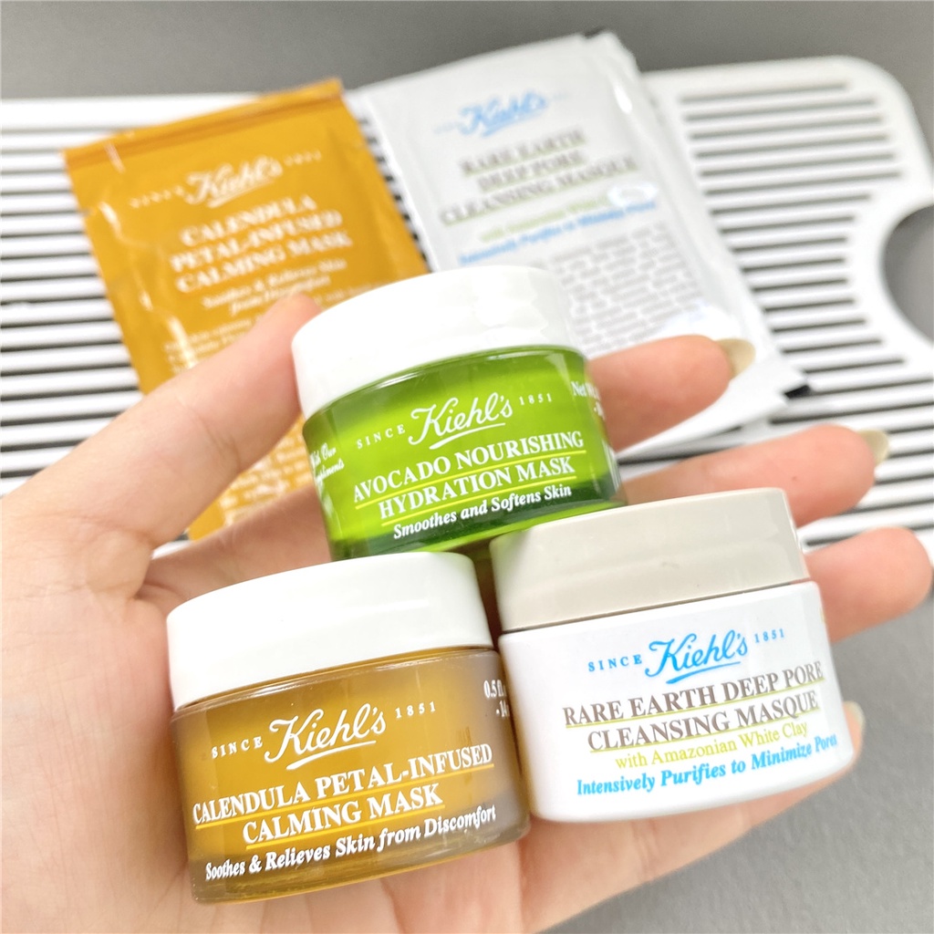 Kiehl's / Kiehls / Kiehl s / Kieh Các Loại Mặt Nạ Đất Sét - Đất Sét Nghệ - Hoa Cúc - Bơ  14ml