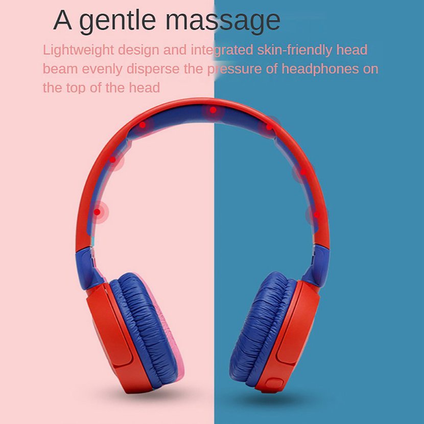 【giao hàng hôm nay>>>JBL JR310BT Wireless Headphone 5.0 Deep Bass Sound Learning Head Mounted Headset With Mic Noise Reduction Earphone