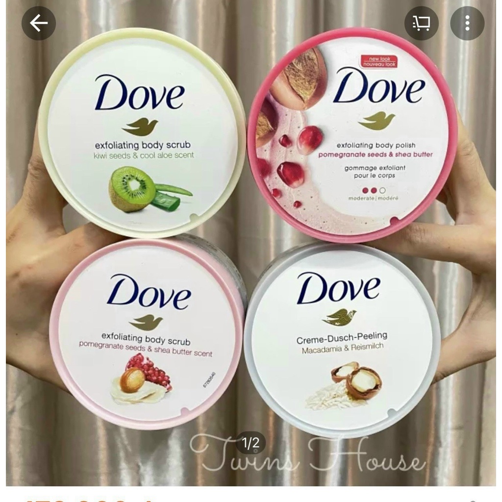 Tẩy tế bào chết Dove hủ 298g siêu đẹp