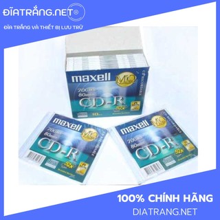 Đĩa trắng CD-R Maxell 700MB có vỏ (10 cái)