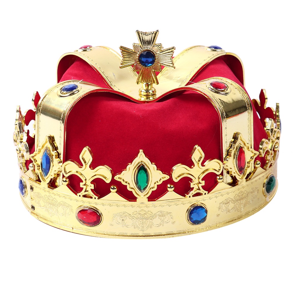 2 cái vua vương miện hoàng tử mũ scepter trang trí đạo cụ cosplay trẻ em trang phục hóa trang
