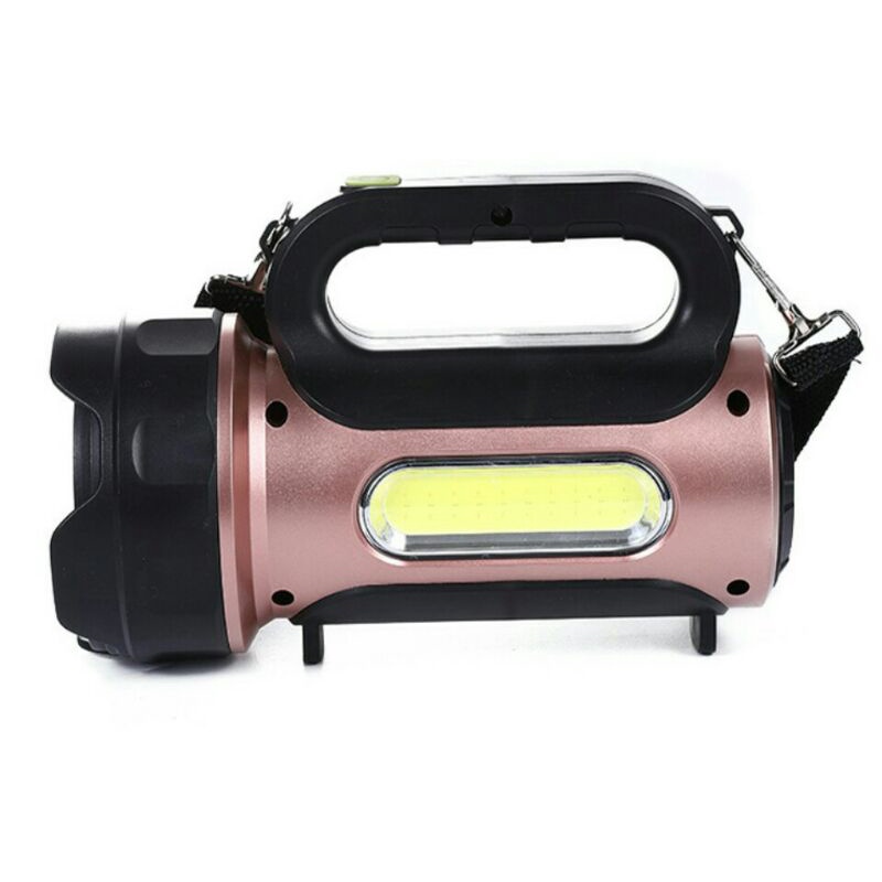 ✅Đèn pin siêu sáng, năng lượng mặt trời T93 cầm tay chiếu xa 500m, pin trâu, chống nước IPX6, 6 chế độ sáng