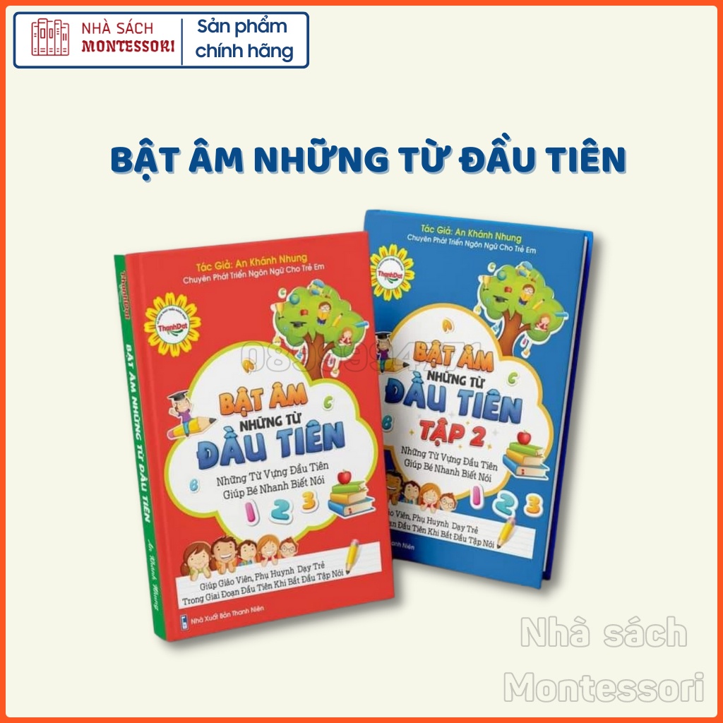 Combo học liệu Bật Âm Những Từ Đầu Tiên Cho Bé - Giúp Trẻ Phát Triển Ngôn Ngữ