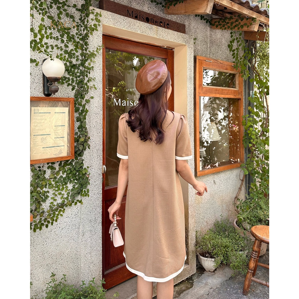 Váy thiết kế Navy Dress váy dạ 4 túi KACA