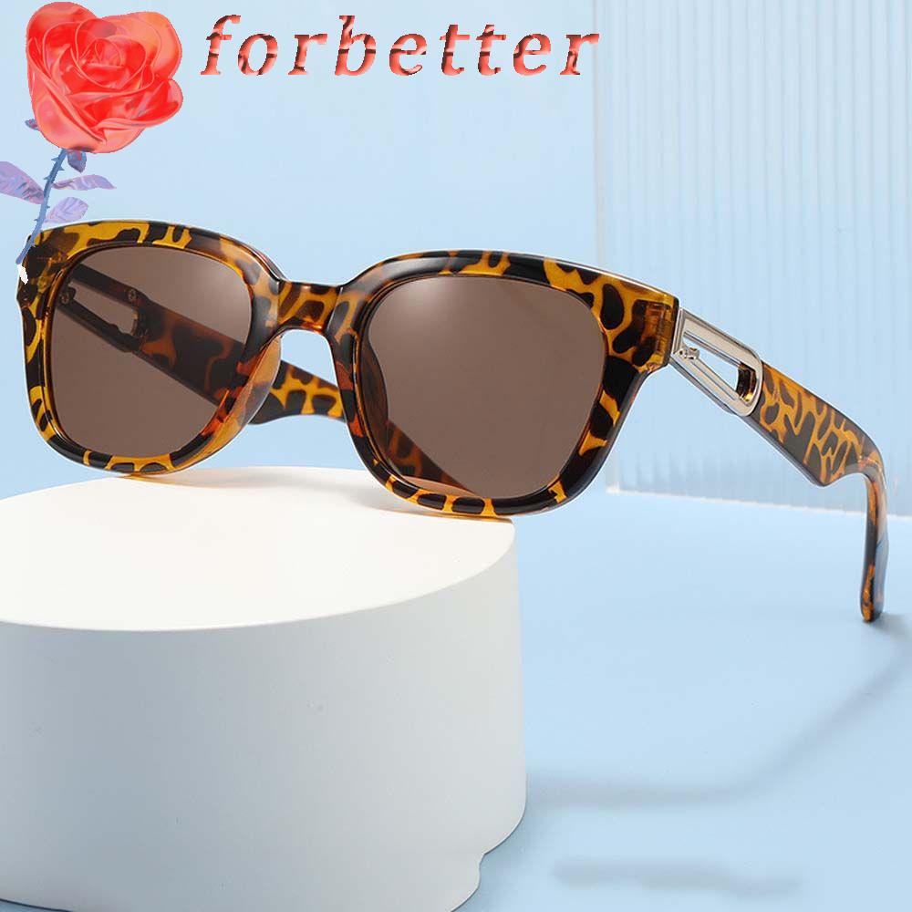 Kính Mát Màu Đen Có Khóa Kim Loại Hình Chữ Nhật In Họa Tiết Da Báo Phong Cách Hip Hop Cổ Điển Cho Nữ