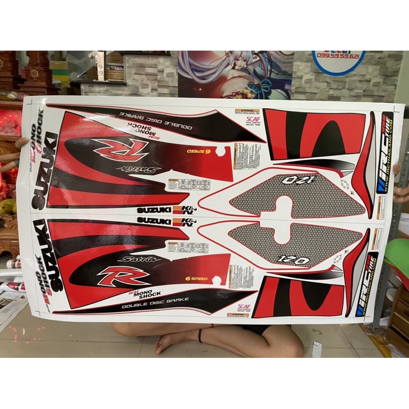 FREE SHIP + QUÀ TẶNG Tem rời xì po đỏ đen