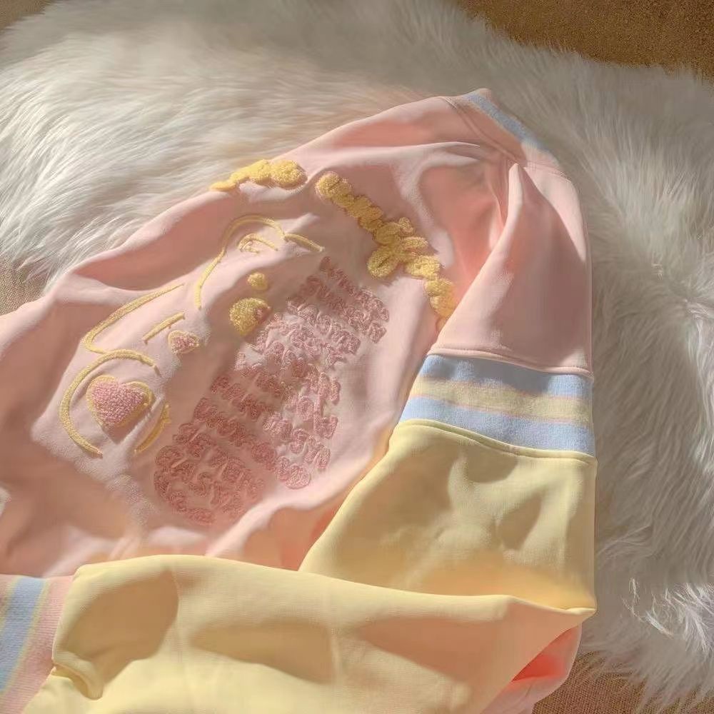 Áo Khoác Bóng Chày Dáng Rộng Màu Muối Phong Cách Mỹ Thời Trang Xuân Thu 2022 Mới Cho Nữ