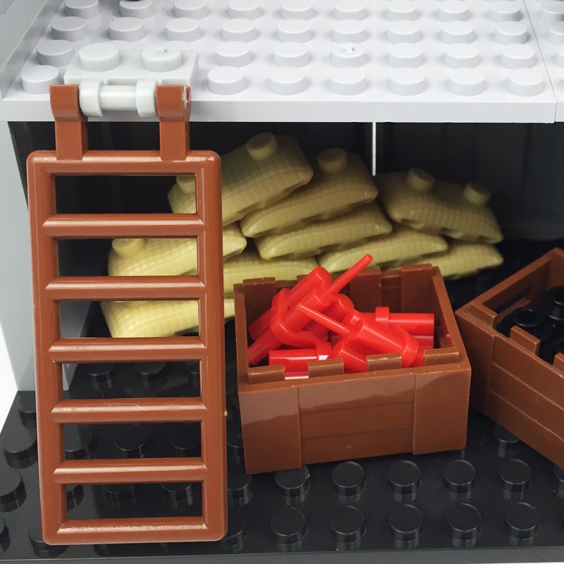 Đồ Chơi Lắp Ráp Hàng Rào Quân Đội Giáo Dục Cho Bé Trai DIY MOC