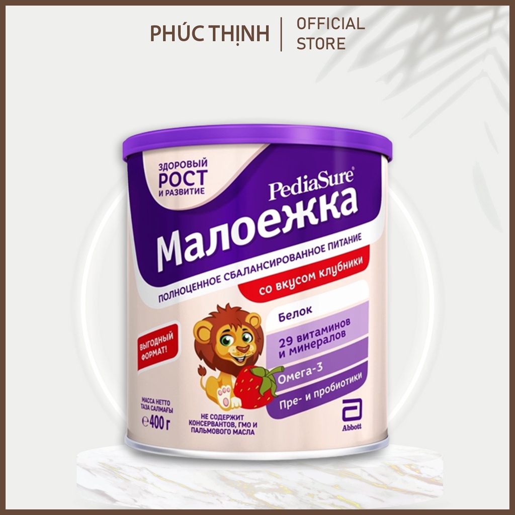 Sữa Bột Pediasure Nga 850g Và 400g Hương Vani, Socola