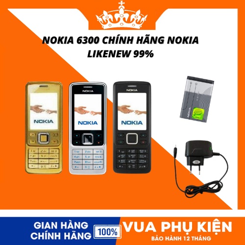 ĐIỆN THOẠI NOKIA 6300 chính hãng siêu đẹp , vàng , trắng, đen , bảo hành 12 tháng được lựa chọn phụ kiện