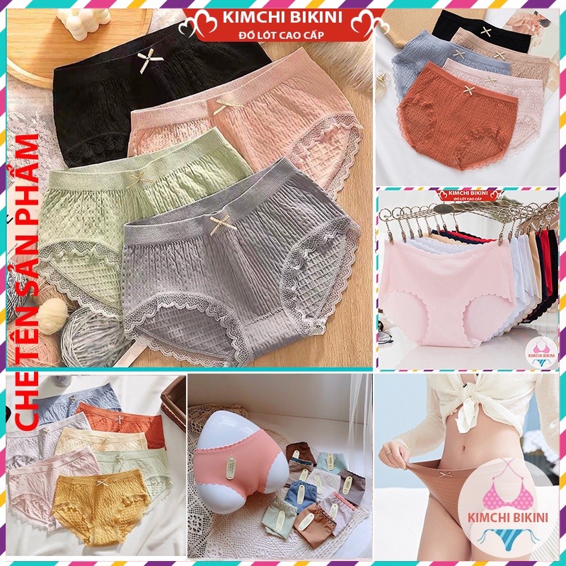 Quần lót cotton nữ vải mềm ôm bụng nâng mông KIMCHIBIKINI Quần chip muji nhiều mẫu mã đa dạng được chị em thường dùng