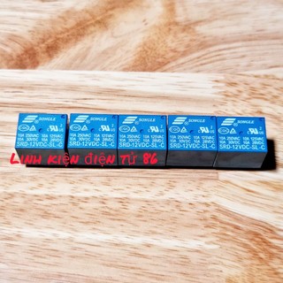 Rơ le 12v 10a 5 chân songle srd-12vdc-sl-c relay