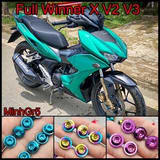 Combo Full 26 Ốc Titan GR5 dàn áo Winner X V2 V3