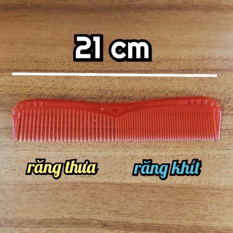 Lượt chải tóc Thái - Mẫu Nhựa Cán or Ko Cán