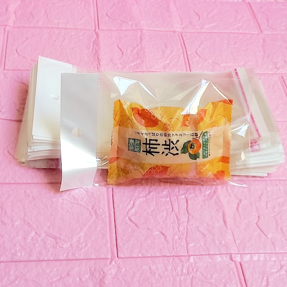 100g  Túi Opp dán mép  10x15cm  - Túi ni lông băng keo dán miệng - Bao nilon dán miệng