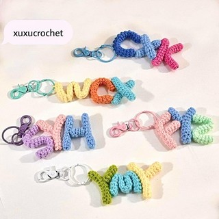 Móc khoá chữ bằng len handmade