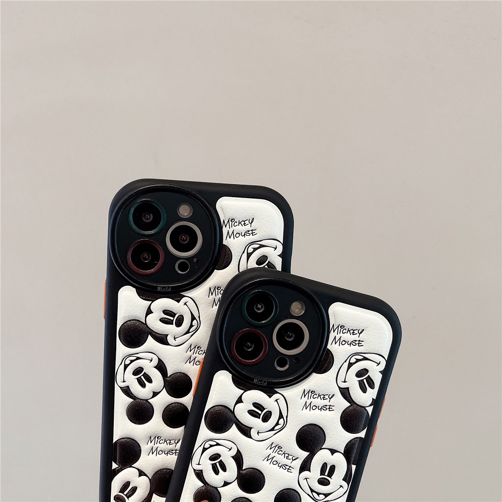 Ốp Điện Thoại Da Viền tpu Dẻo In Họa Tiết Hoạt Hình Góc Tròn Cho iphone 15 pro max 14 pro max 13 pro max 12 pro max
