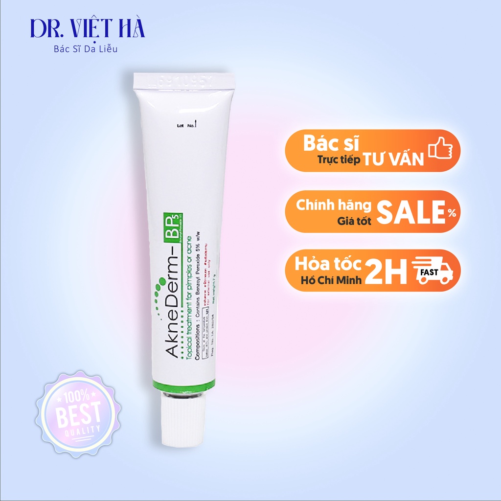 AKNE DERM BP 5% Kem chấm mụn bọc 10g