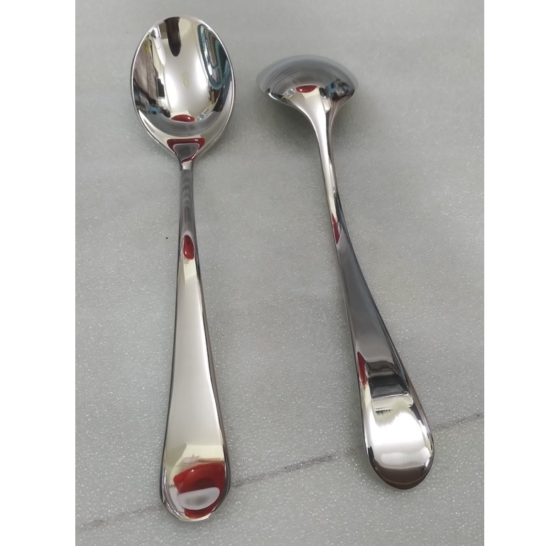 Muỗng cơm cán cong Inox 304 cao cấp dài 20cm