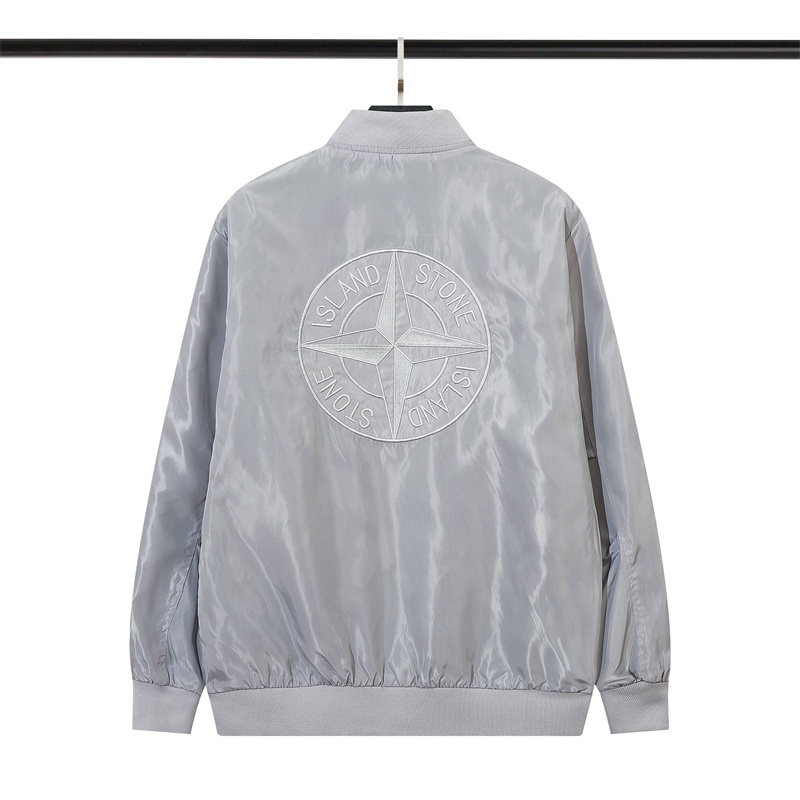 Áo Khoác Bomber Thêu Logo Stone Island100% Chính Hãng Dành Cho Nam