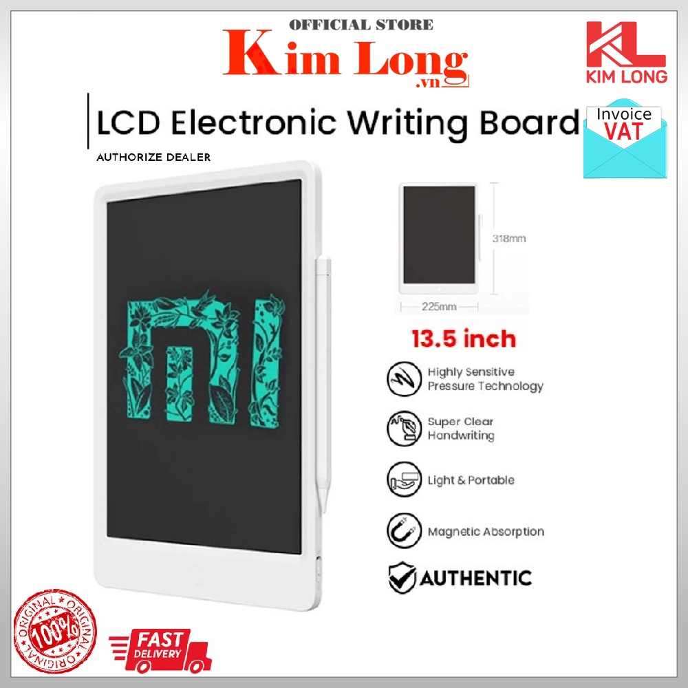 Bảng viết vẽ điện tử Xiaomi LCD 13.5 inch Bản quốc tế - Chính hãng Digiworld