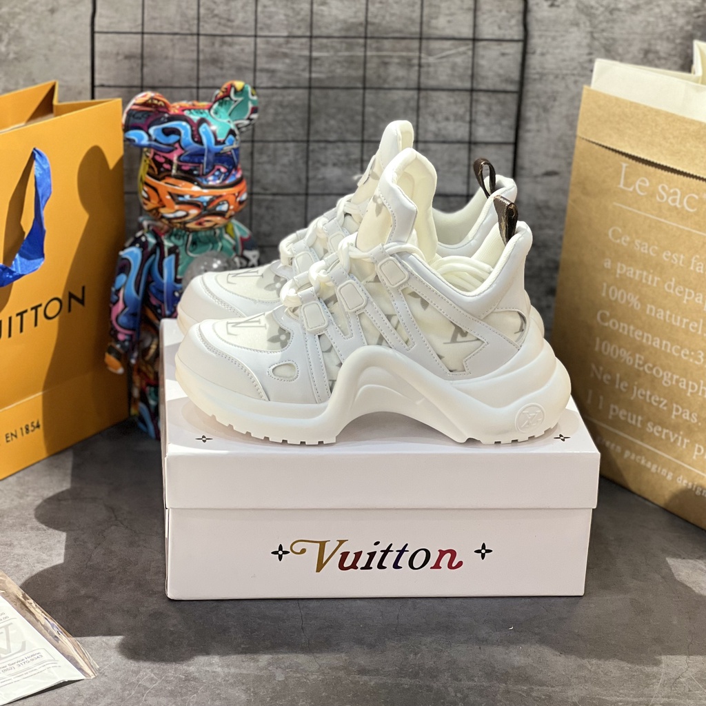Giày Thể Thao LV Archlight Trainers 'White'. Giày Nữ LV Archlight Trắng.