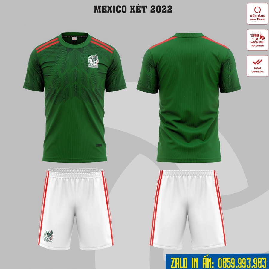 Bộ Quần Áo Bóng Đá Tuyển Mexico Thun Lạnh Cao Cấp Mẫu Mới Nhất A27
