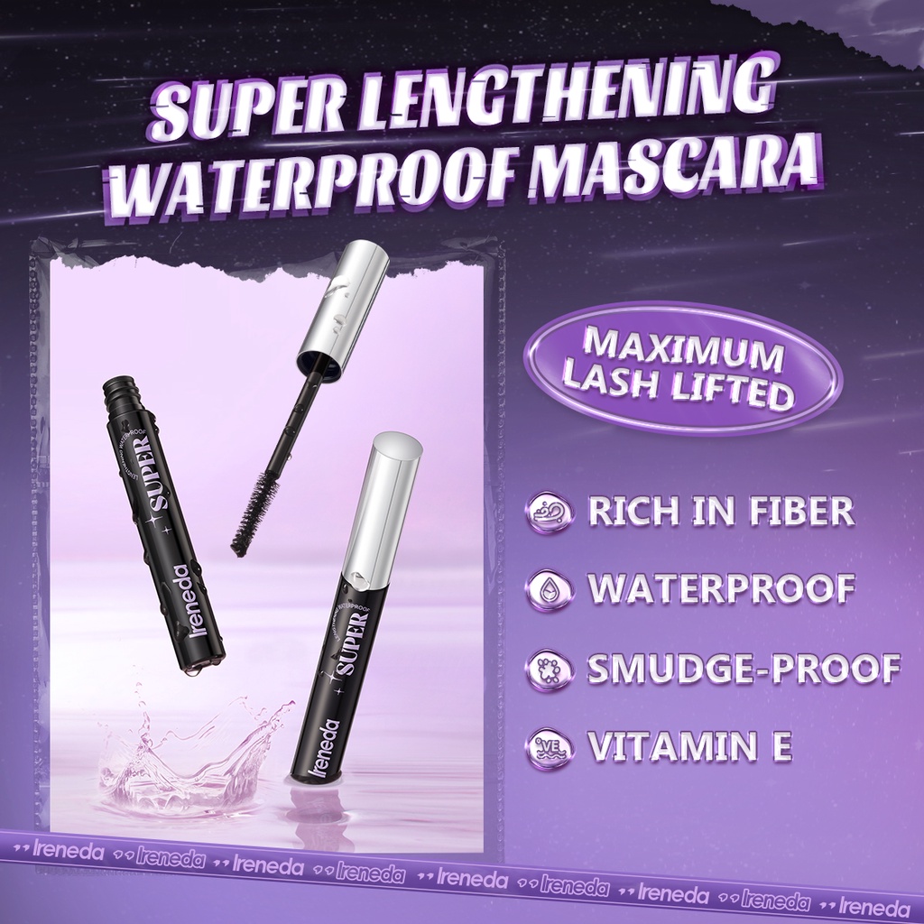 Ireneda Set Mascara Dạng Gel Chống Thấm Nước Lâu Trôi Không Nhòe Và Giúp Tạo Lông Mi Cong Và Dài