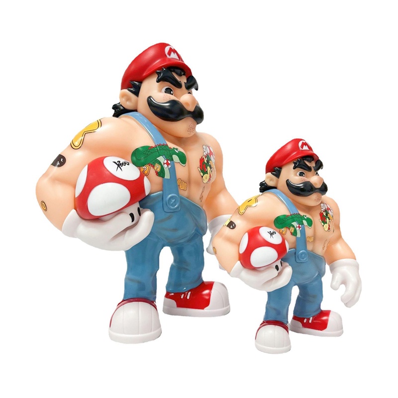 NINTENDO Nhân Vật Super Mario Bros Kích Thước 20-32cm Mô Hình Cơ Bắp Mario Toad Red Nấm Bằng PVC Thời Trang Cho Bé
