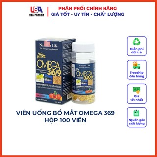 Omega 369 usa bổ não, sáng mắt, khỏe tim mạch - 100 viên
