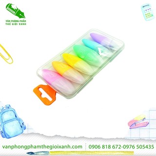 Bút dạ quang 6 cây bc - 733