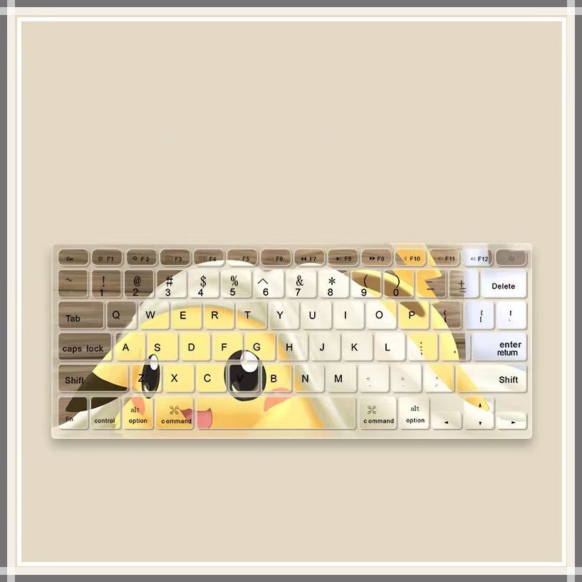 For MacBook Keyboard cover New Pro 2020Air13.3/A2179 A2337 New Macbook M2 Air 13.3 2018 Pro 13 touch bar A1932 A1466 Cartoon keyboard cover A1708